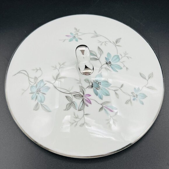 Noritake Lorene Round Covered Vegetable Dish Floral Handled #5764 Retired - Picture 12 of 15